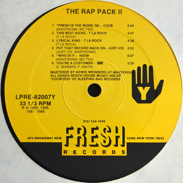 Various : The Rap Pack II (LP, Comp)