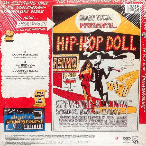 Digital Underground : Doowutchyalike (12", RE, 180)