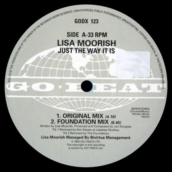 Lisa Moorish : Just The Way It Is (12", Single)