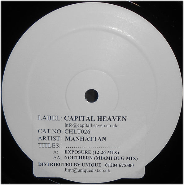 Manhattan : Exposure / Northern (12", Promo, W/Lbl, Sti)