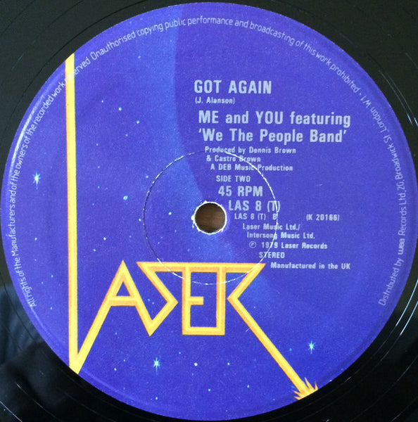Me And You Featuring We The People Band : You Never Know What You've Got (12", Single)