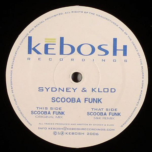 Sydney & Klod : Scooba Funk (12")