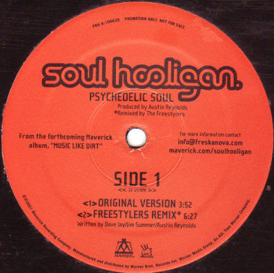 Soul Hooligan : Psychedelic Soul (12", Promo)