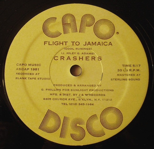 Crashers : Flight To Jamaica (Cool Runings) (12")