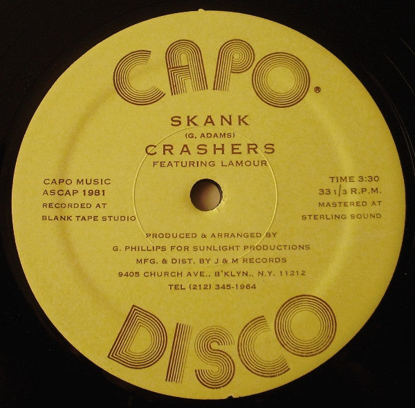 Crashers : Flight To Jamaica (Cool Runings) (12")