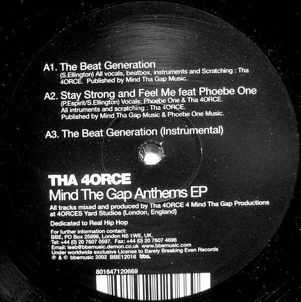 Tha 4orce* : Mind The Gap Anthems EP (12", EP)