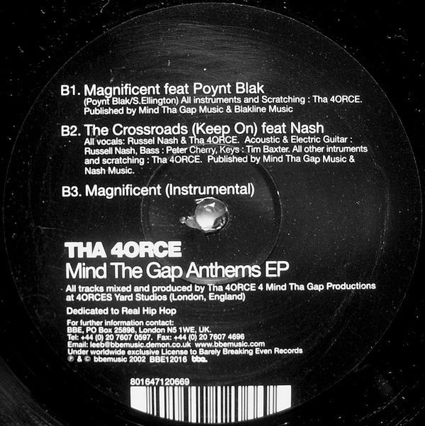 Tha 4orce* : Mind The Gap Anthems EP (12", EP)