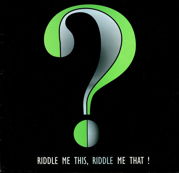 Wayne Marshall (3) : Riddle Me This, Riddle Me That! (12", Promo, Unofficial)