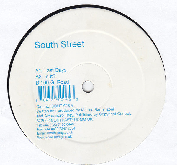 South Street : Last Days (12")