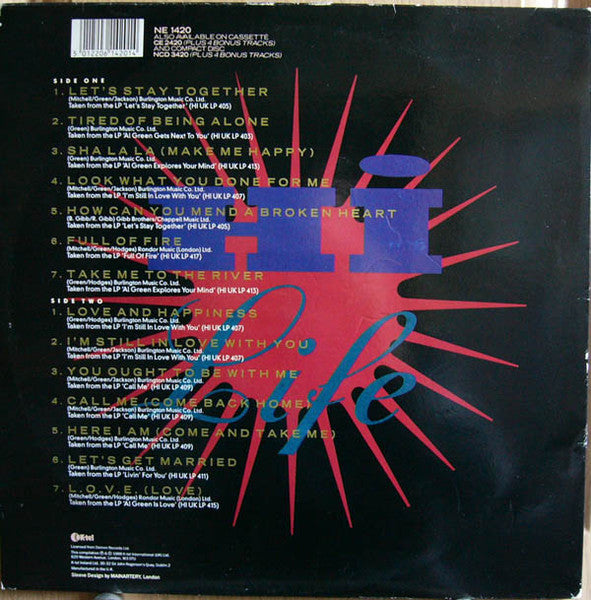 Al Green : Hi Life - The Best Of Al Green (LP, Comp)