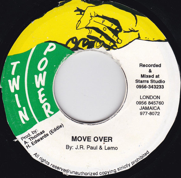 J.R. Paul & Lemo / Briggie Major : Move Over / Mi Warn Yu (7", Single)