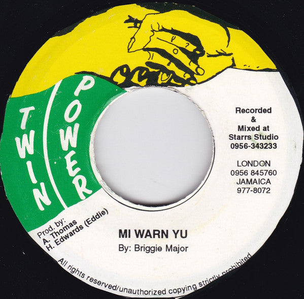 J.R. Paul & Lemo / Briggie Major : Move Over / Mi Warn Yu (7", Single)