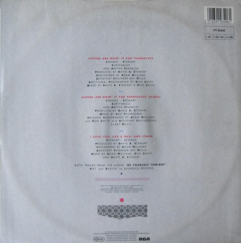 Eurythmics And Aretha Franklin : Sisters Are Doin' It For Themselves (12", Single)