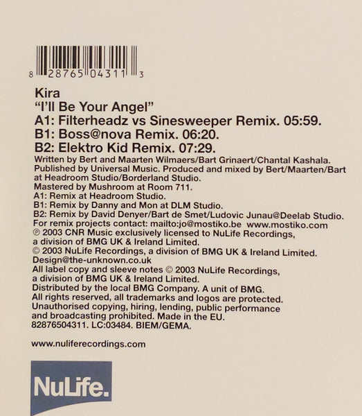 Kira : I'll Be Your Angel (12")