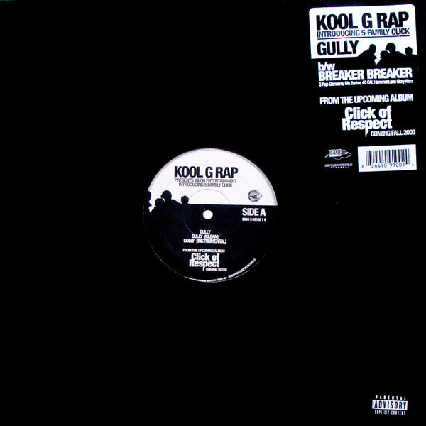 Kool G Rap Introducing 5 Family Click : Gully (12", Single)