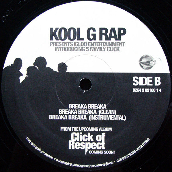Kool G Rap Introducing 5 Family Click : Gully (12", Single)