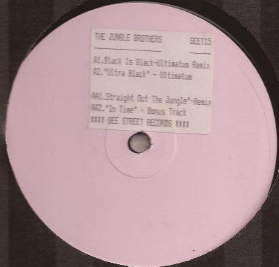 Jungle Brothers : Black Is Black (Ultimatum Remix) (12", W/Lbl)