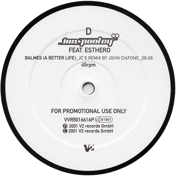 Ian Pooley Feat. Esthero : Balmes (A Better Life) (2x12", Promo)