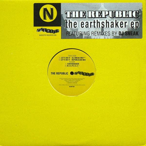 The Republic : The Earthshaker Ep (12", EP)
