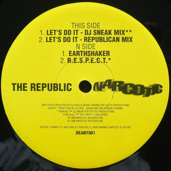 The Republic : The Earthshaker Ep (12", EP)