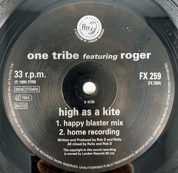 One Tribe Featuring Roger (3) : High As A Kite (12")