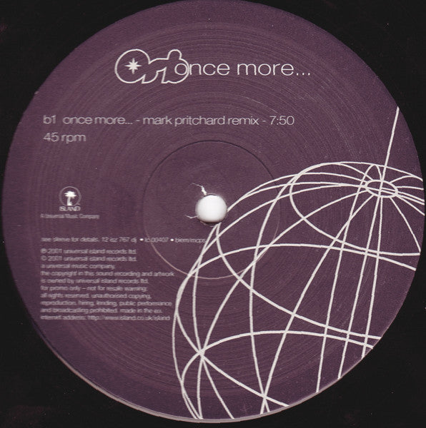 The Orb : Once More... (12", Single, Promo, Blu)