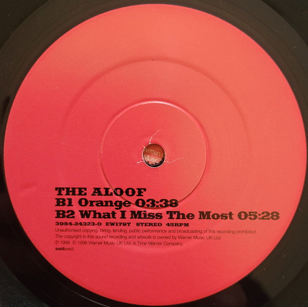 The Aloof : What I Miss The Most (12")