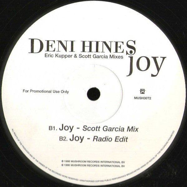Deni Hines : Joy (12", Promo)