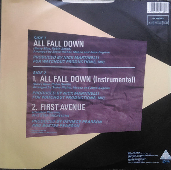 Five Star : All Fall Down (12", Single)