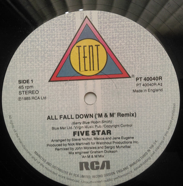 Five Star : All Fall Down (12", Single)