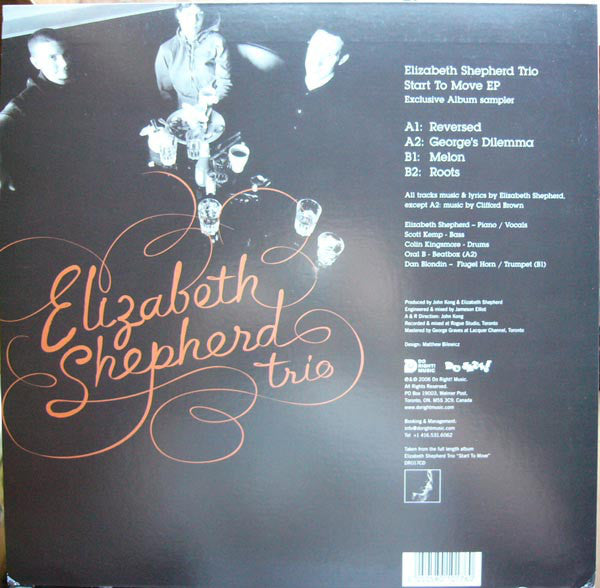 Elizabeth Shepherd Trio : Start To Move Album Sampler (12", EP)