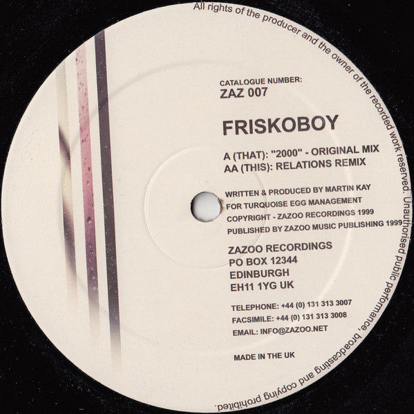 Friskoboy : 2000 (12")