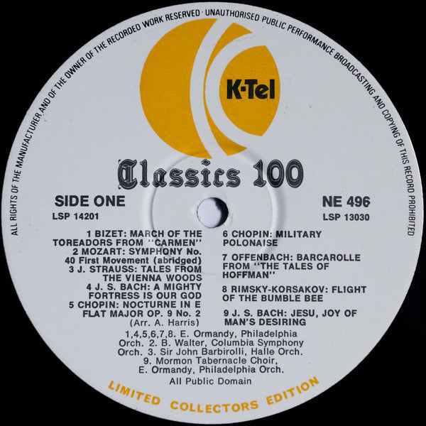 Various : Classics 100 (2xLP, Album, Comp, Ltd)