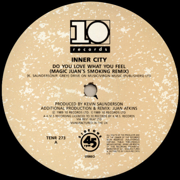 Inner City : Do You Love What You Feel (12", Ltd, Num)