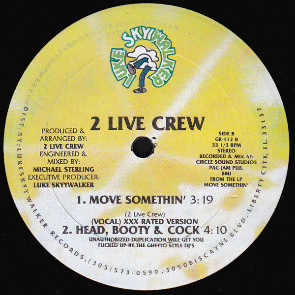 The 2 Live Crew : Move Somethin' (12")