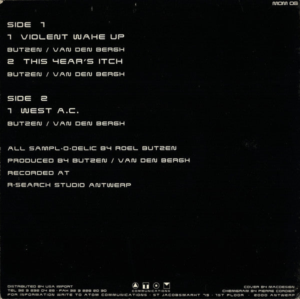 Roel Butzen : Violent Wake Up (12")