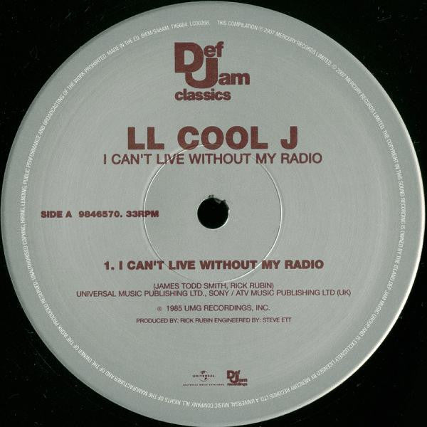LL Cool J : I Can't Live Without My Radio / I Can Give You More (12", RE)
