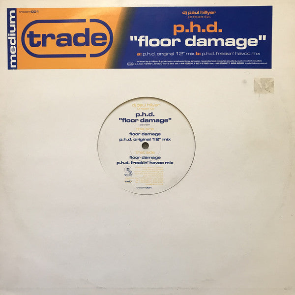 DJ Paul Hillyer Presents p.h.d. (2) : Floor Damage (12")