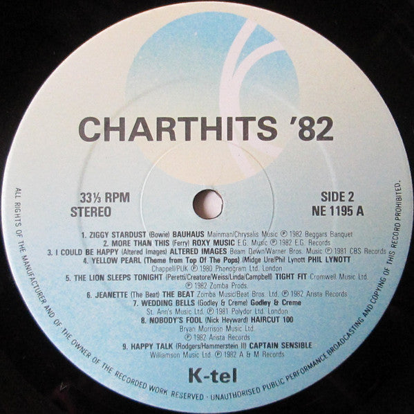 Various : Charthits 82 Vol. 1 (LP, Comp, CBS)