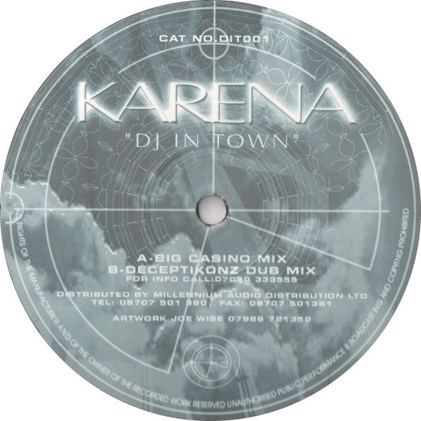 Karena : DJ In Town (12", Promo)