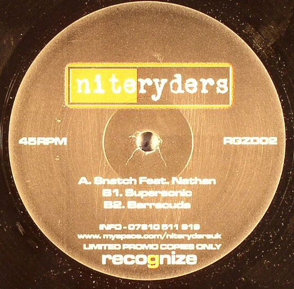 Niteryders : Snatch (12", Ltd, Promo)