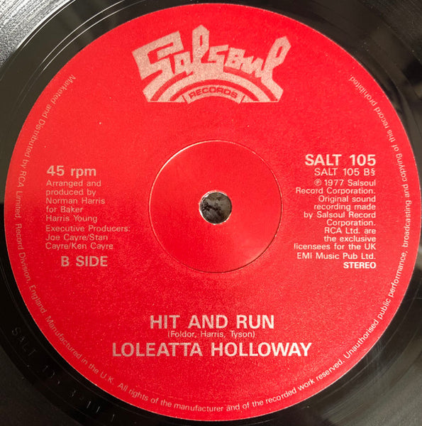 Loleatta Holloway : Love Sensation / Hit And Run (12")