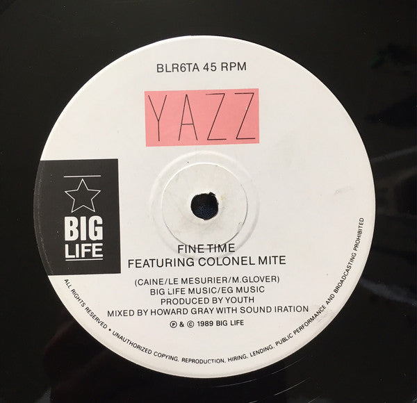 Yazz : Fine Time (12")