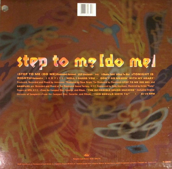Mantronix : Step To Me [Do Me] (12", Single)