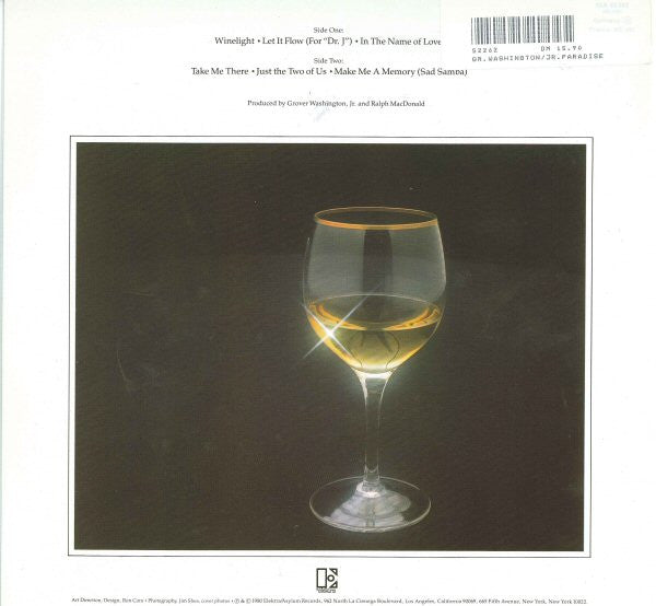 Grover Washington, Jr. : Winelight (LP, Album, RE, Whi)