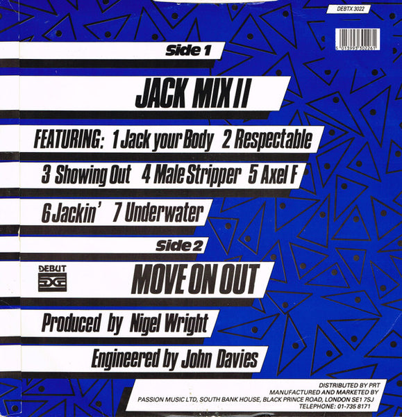 Mirage (12) : Jack Mix II (12", Single, P/Mixed)