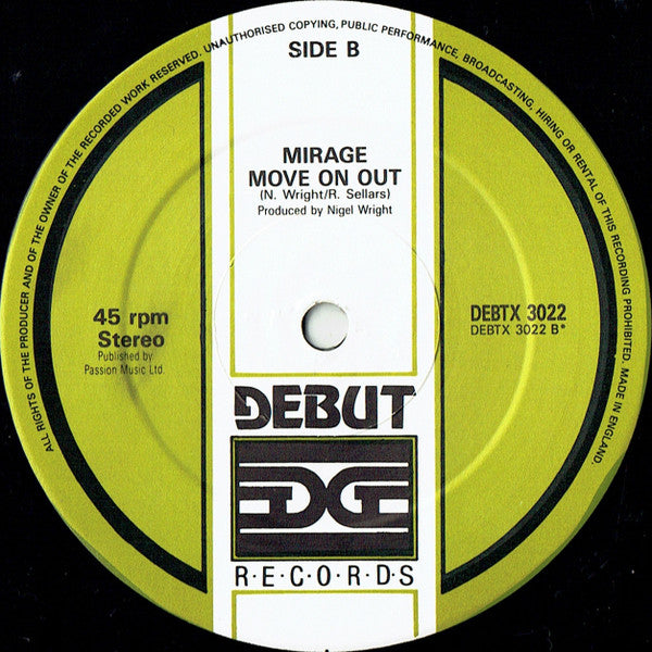 Mirage (12) : Jack Mix II (12", Single, P/Mixed)