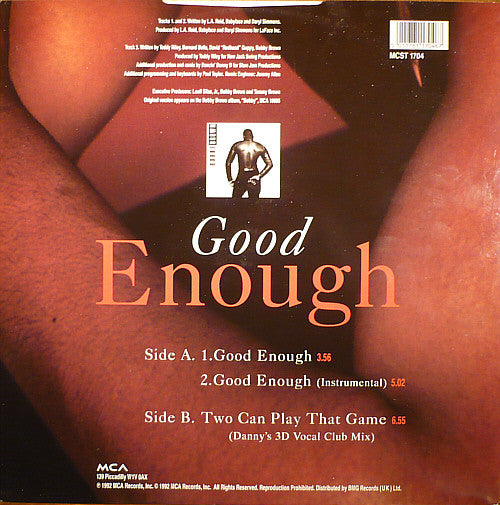 Bobby Brown : Good Enough (12", Single)