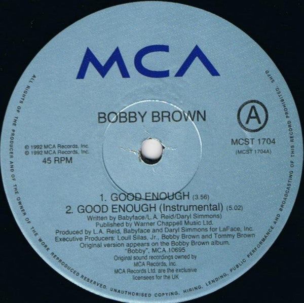 Bobby Brown : Good Enough (12", Single)