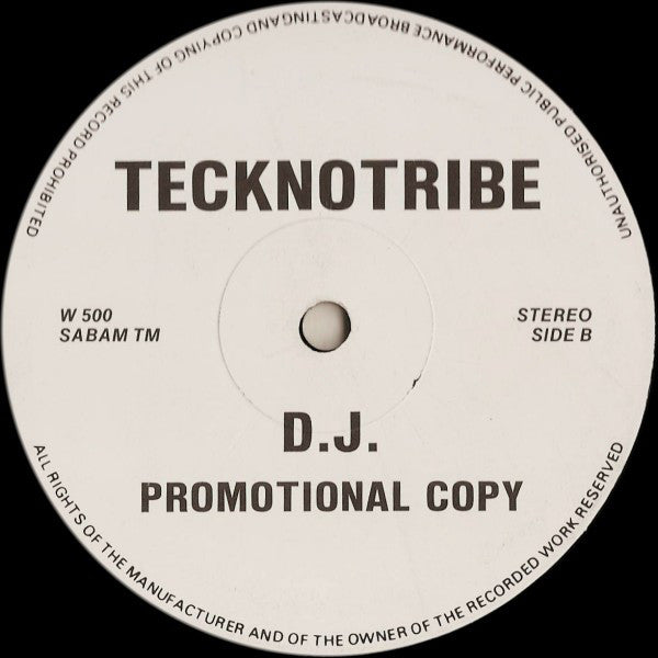 Tecknotribe : Untitled (12", Promo)